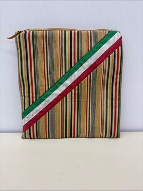 Talon Striped Tote Pouch with Italian Flag